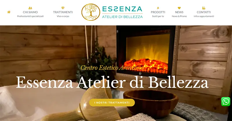 Sito Web Essenza Atelier bellezza - Arenzano
